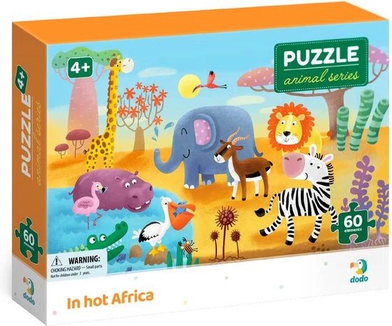 DODO Toys - Puzzel Dieren 4+ -60 Stukjes - 23x32 Cm - Dieren Speelgoed Voor Kinderen - Kinderpuzzel 4 Jaar 6 DODO Toys - Puzzel Dieren 4+ -60 Stukjes - 23x32 Cm - Dieren Speelgoed Voor Kinderen - Kinderpuzzel 4 Jaar - Afbeelding 6