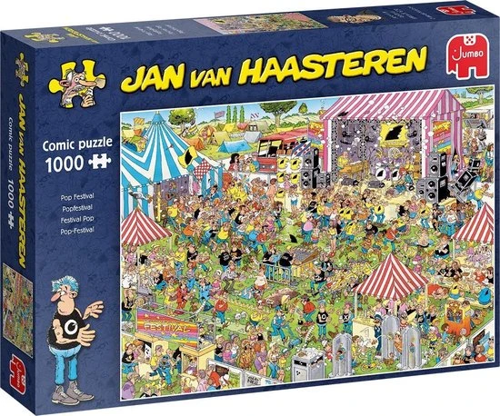 Jan Van Haasteren Popfestival Puzzel - 1000 Stukjes 1 Jan Van Haasteren Popfestival Puzzel - 1000 Stukjes
