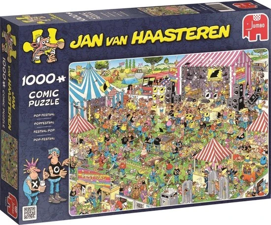 Jan Van Haasteren Popfestival Puzzel - 1000 Stukjes 2 Jan Van Haasteren Popfestival Puzzel - 1000 Stukjes - Afbeelding 2