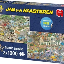 Jan Van Haasteren Safari & Storm 2-in-1 Puzzel - 2 X 1000 Stukjes -Puzzels Verfijnd Winkel 550x458 4