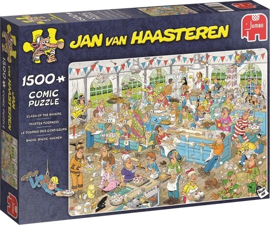 Jan Van Haasteren Taarten Toernooi Puzzel - 1500 Stukjes 1 Jan Van Haasteren Taarten Toernooi Puzzel - 1500 Stukjes
