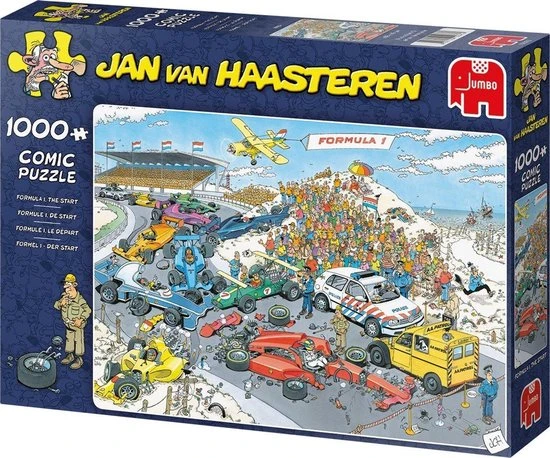 Jan Van Haasteren Formule 1 De Start Puzzel - 1000 Stukjes 6 Jan Van Haasteren Formule 1 De Start Puzzel - 1000 Stukjes - Afbeelding 6