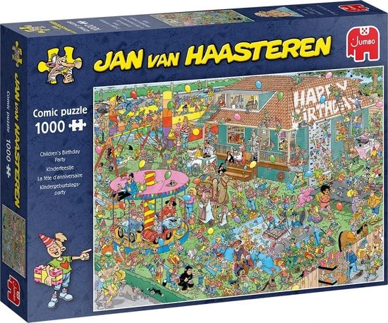 Jan Van Haasteren Kinderfeestje Puzzel - 1000 Stukjes 7 Jan Van Haasteren Kinderfeestje Puzzel - 1000 Stukjes - Afbeelding 7