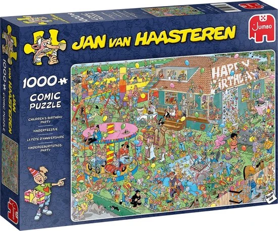 Jan Van Haasteren Kinderfeestje Puzzel - 1000 Stukjes 10 Jan Van Haasteren Kinderfeestje Puzzel - 1000 Stukjes - Afbeelding 10