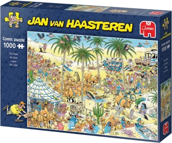 Jan Van Haasteren De Oase Puzzel - 1000 Stukjes 2 Jan Van Haasteren De Oase Puzzel - 1000 Stukjes - Afbeelding 2