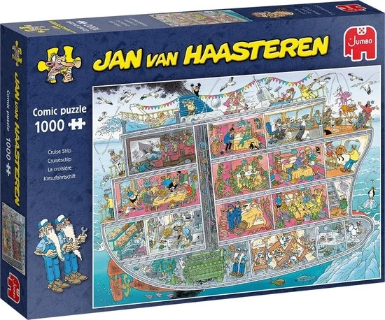 Jan Van Haasteren Cruiseschip Puzzel - 1000 Stukjes 1 Jan Van Haasteren Cruiseschip Puzzel - 1000 Stukjes