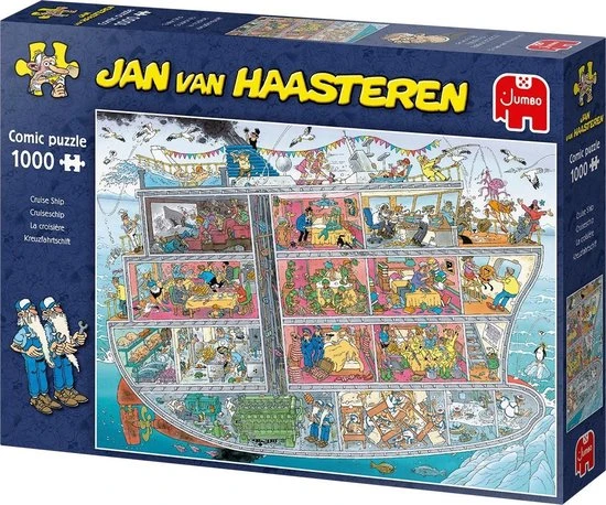 Jan Van Haasteren Cruiseschip Puzzel - 1000 Stukjes 5 Jan Van Haasteren Cruiseschip Puzzel - 1000 Stukjes - Afbeelding 5