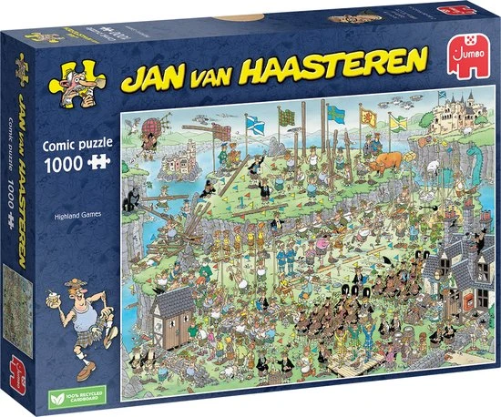 Jan Van Haasteren Highland Games Puzzel - 1000 Stukjes 1 Jan Van Haasteren Highland Games Puzzel - 1000 Stukjes