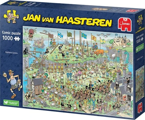Jan Van Haasteren Highland Games Puzzel - 1000 Stukjes 2 Jan Van Haasteren Highland Games Puzzel - 1000 Stukjes - Afbeelding 2