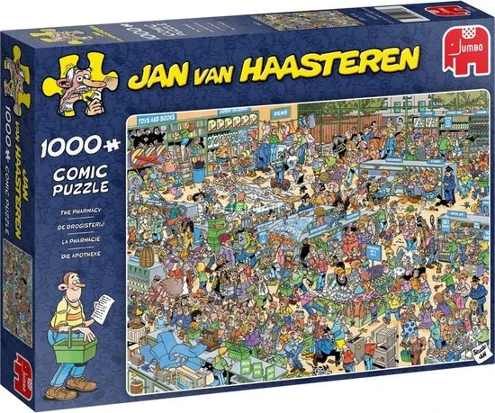Jan Van Haasteren De Drogisterij Puzzel - 1000 Stukjes 2 Jan Van Haasteren De Drogisterij Puzzel - 1000 Stukjes - Afbeelding 2
