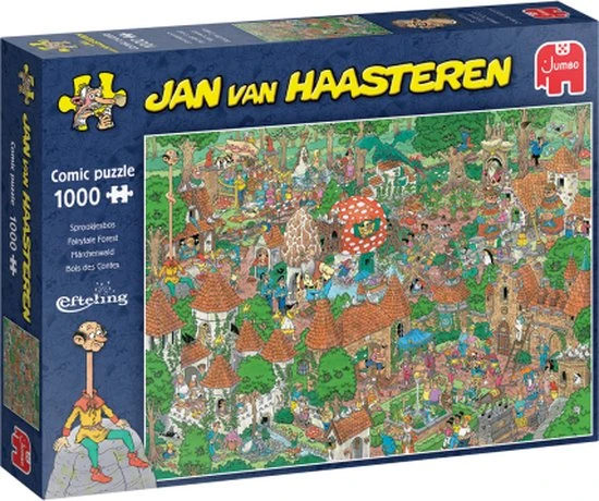 Jan Van Haasteren Efteling Sprookjesbos Puzzel - 1000 Stukjes 8 Jan Van Haasteren Efteling Sprookjesbos Puzzel - 1000 Stukjes - Afbeelding 8