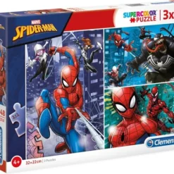 Spider-Man Puzzel Puzzle - 3 Puzzles In 1 - 3 X 48 - Vanaf 4 Jaar - Clementoni - Spiderman