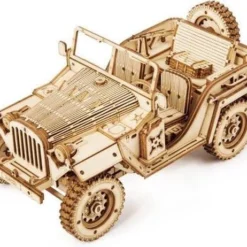 Robotime Modelbouwpakket Army Jeep 18,9 Cm Hout 369-delig -Puzzels Verfijnd Winkel 550x462 5