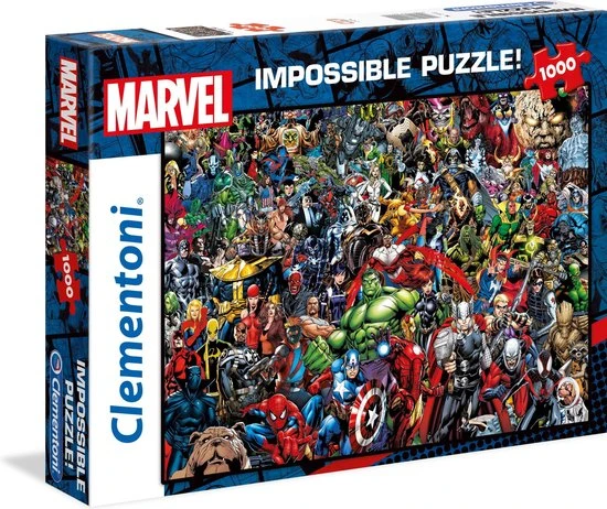 Clementoni Impossible Legpuzzel Marvel - 1000 Stukjes 2 Clementoni Impossible Legpuzzel Marvel - 1000 Stukjes - Afbeelding 2