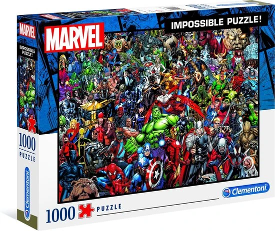 Clementoni Impossible Legpuzzel Marvel - 1000 Stukjes 1 Clementoni Impossible Legpuzzel Marvel - 1000 Stukjes
