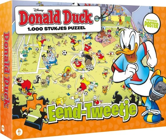 Donald Duck Puzzel - Eend-Tweetje - 1000stuks 1 Donald Duck Puzzel - Eend-Tweetje - 1000stuks