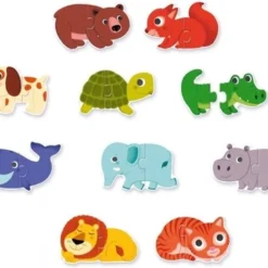 Djeco Puzzel Duo - Dieren - 10 X 2 Stukjes -Puzzels Verfijnd Winkel 550x468 2