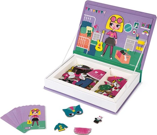 Janod Magnetibook - Verkleedfeest Meisjes 16 Janod Magnetibook - Verkleedfeest Meisjes - Afbeelding 16