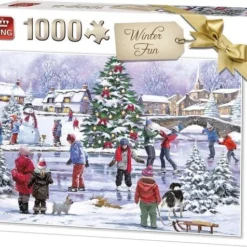 King Legpuzzel Winter Fun 28 X 24 Cm Karton 1000-delig