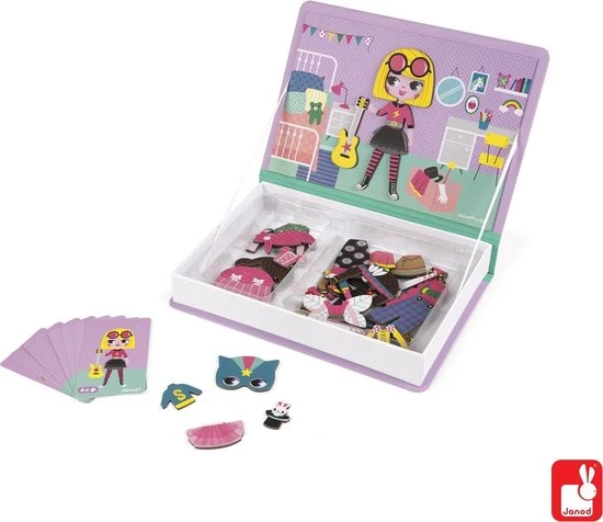 Janod Magnetibook - Verkleedfeest Meisjes 13 Janod Magnetibook - Verkleedfeest Meisjes - Afbeelding 13