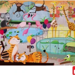 Janod Voelpuzzel - Een Dag In De Dierentuin -Puzzels Verfijnd Winkel 550x477 4