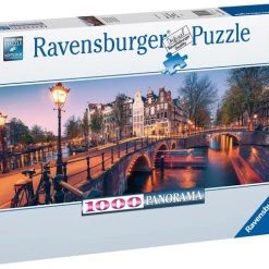 Ravensburger Panorama Puzzel Avond In Amsterdam - Legpuzzel - 1000 Stukjes -Puzzels Verfijnd Winkel 550x478 3