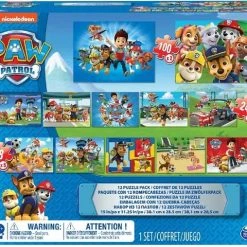 PAW Patrol - Puzzel - Set Met 12 Puzzels - 48 Stukjes -Puzzels Verfijnd Winkel 550x480 1