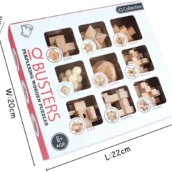 ICollection IQ Puzzel 3D - Hout - 9 Verschillende Hersenkrakers -Puzzels Verfijnd Winkel 550x482 3