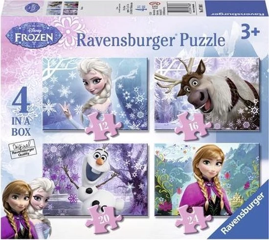 Ravensburger Puzzel Disney Frozen -12+16+20+24 Stukjes - Kinderpuzzel 9 Ravensburger Puzzel Disney Frozen -12+16+20+24 Stukjes - Kinderpuzzel - Afbeelding 9