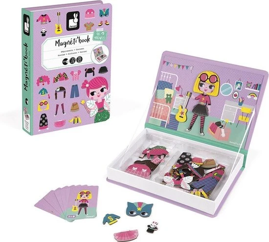 Janod Magnetibook - Verkleedfeest Meisjes 9 Janod Magnetibook - Verkleedfeest Meisjes - Afbeelding 9