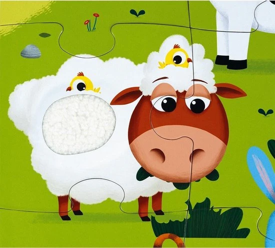 Janod Voelpuzzel - Boerderijdieren 6 Janod Voelpuzzel - Boerderijdieren - Afbeelding 6