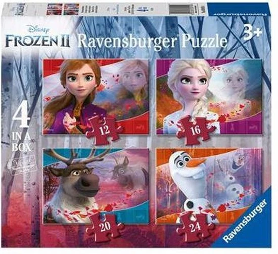 Ravensburger Puzzel Disney Frozen -12+16+20+24 Stukjes - Kinderpuzzel 12 Ravensburger Puzzel Disney Frozen -12+16+20+24 Stukjes - Kinderpuzzel - Afbeelding 12