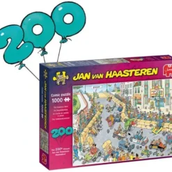 Jan Van Haasteren 200ste Legpuzzel - Zeepkisten Race Puzzel - 1000 Stukjes -Puzzels Verfijnd Winkel 550x504