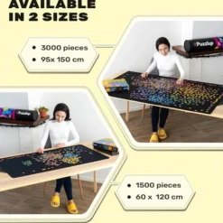 Puzzlup 1500 - Puzzelmat Neopreen - Zelfsluitend & Antislip - Portapuzzle Met Luxe Opbergtube - Tot En Met 1500 Stukjes - 66 X 120 Cm -Puzzels Verfijnd Winkel 550x507 3