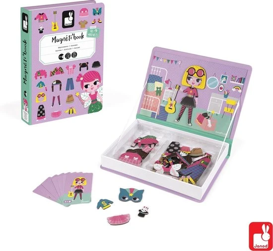 Janod Magnetibook - Verkleedfeest Meisjes 12 Janod Magnetibook - Verkleedfeest Meisjes - Afbeelding 12