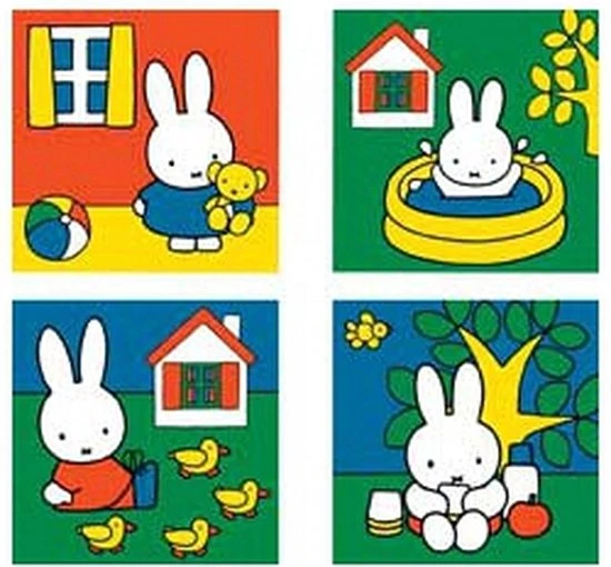 Ravensburger Nijntje. Vier Puzzels -6+9+12+16 Stukjes - Kinderpuzzel 1 Ravensburger Nijntje. Vier Puzzels -6+9+12+16 Stukjes - Kinderpuzzel