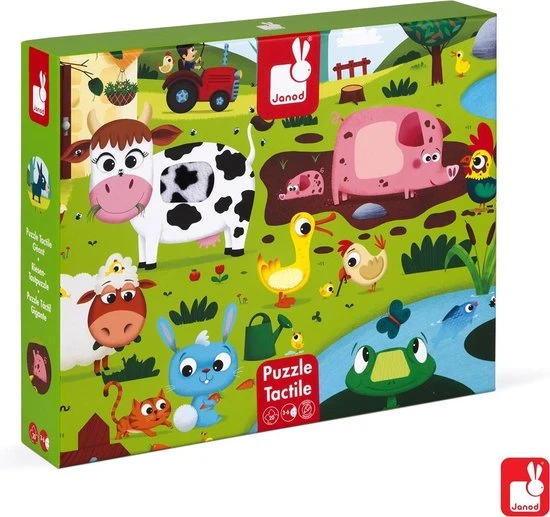Janod Voelpuzzel - Boerderijdieren 14 Janod Voelpuzzel - Boerderijdieren - Afbeelding 14
