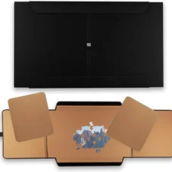 Just4Fun Puzzelmat Voor 800 - 1000 - 1250 Stukjes - 49cm X 85cm Puzzelbord - Puzzelmap Opbergsysteem Voor Legpuzzel Met Organiseer Vakjes - Portapuzzle