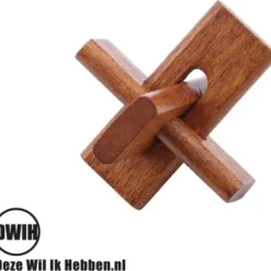 Merkloos Set Van 6 Houten IQ Puzzels - Breinbrekers - 3D Puzzel -Puzzels Verfijnd Winkel 550x519 2