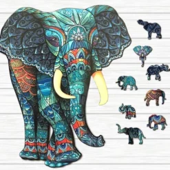 Legpuzzel Olifant 048 A3 | Houten Jigsaw Puzzel | 173 Stukjes | Dierenpuzzel| Meer Dan 50 Verschillende Modellen -Puzzels Verfijnd Winkel 550x521 2