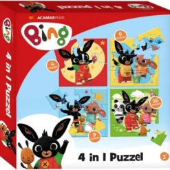 Bambolino Toys - Bing 4 In 1 Puzzel - 4x6x9x16 Stukjes - Kinderpuzzel - Leren Puzzelen - Educatief Peuter Speelgoed - Puzzel 3 Jaar En Ouder - Schoencadeautje Sinterklaas -Puzzels Verfijnd Winkel 550x523