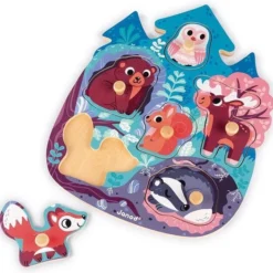 Janod Knoppuzzel - Bos -Puzzels Verfijnd Winkel 550x526 3