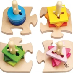 Hape Speelgoed - Vormen En Kleuren Puzzel -Puzzels Verfijnd Winkel 550x527 2