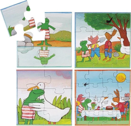 Bambolino Toys - Kikker 4 In 1 Puzzel Set - 4+6+9+16 Stukjes - Kinderpuzzel - Leren Puzzelen - Educatief Peuter Speelgoed 2 Bambolino Toys - Kikker 4 In 1 Puzzel Set - 4+6+9+16 Stukjes - Kinderpuzzel - Leren Puzzelen - Educatief Peuter Speelgoed - Afbeelding 2