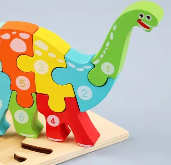 Merkloos Kinderpuzzel - Hout - 10 Stukjes - Dinosaurus - Schoencadeautje Sinterklaas 1 Merkloos Kinderpuzzel - Hout - 10 Stukjes - Dinosaurus - Schoencadeautje Sinterklaas