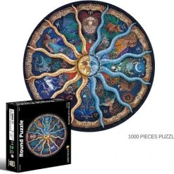 Pinshidai Ronde Puzzel 1000 Stukjes - Zodiac