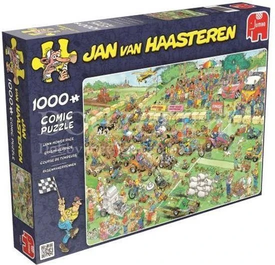 Jan Van Haasteren Grasmaaierrace Puzzel - 1000 Stukjes 11 Jan Van Haasteren Grasmaaierrace Puzzel - 1000 Stukjes - Afbeelding 11