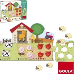 Goula Vormenpuzzel Boerderij Hout - Leren Tellen - 21 Stukjes -Puzzels Verfijnd Winkel 550x532 2