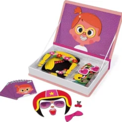 Janod Magnetibook - Gekke Gezichten Meisjes -Puzzels Verfijnd Winkel 550x534