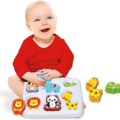 DEDE Vormenpuzzel Dieren - Vormenstoof - Bouwblokken Blokken Baby Blokkenpuzzel - Baby Speelgoed Educatief Speelgoed 2 Jaar Educatief Speelgoed 3 Jaar Motoriek Speelgoed -Puzzels Verfijnd Winkel 550x536 9